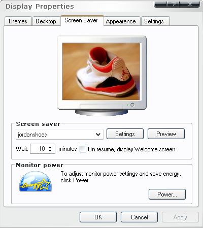 Jordan Retro Shoes Screensaver screen shot