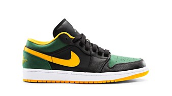 air jordan 1 low green gold