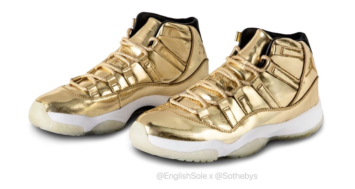 Usher Air Jordan 11 Gold Sample