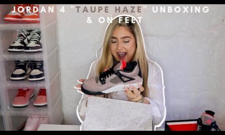 JORDAN 4 "TAUPE HAZE" UNBOXING *finally* Lace