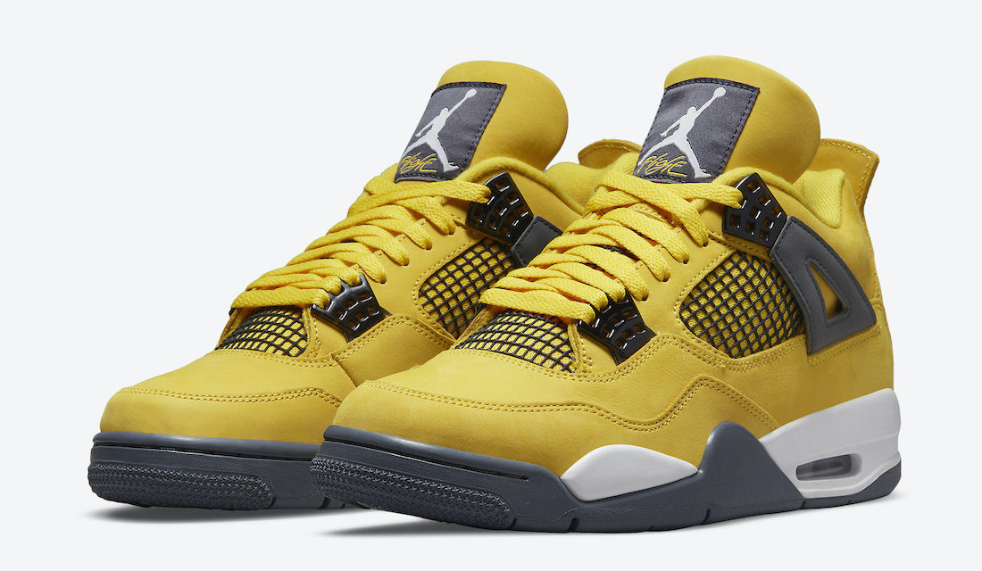jordan 4 yellow and purple