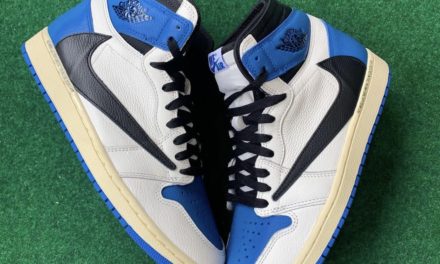 Travis Scott Fragment Air Jordan 1 Military Blue Release