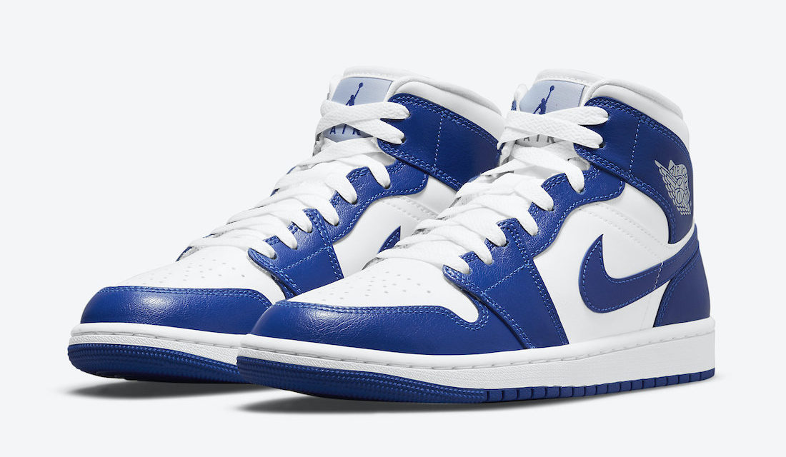 Air Jordan 1 Mid White Blue BQ6472-104 Release Date