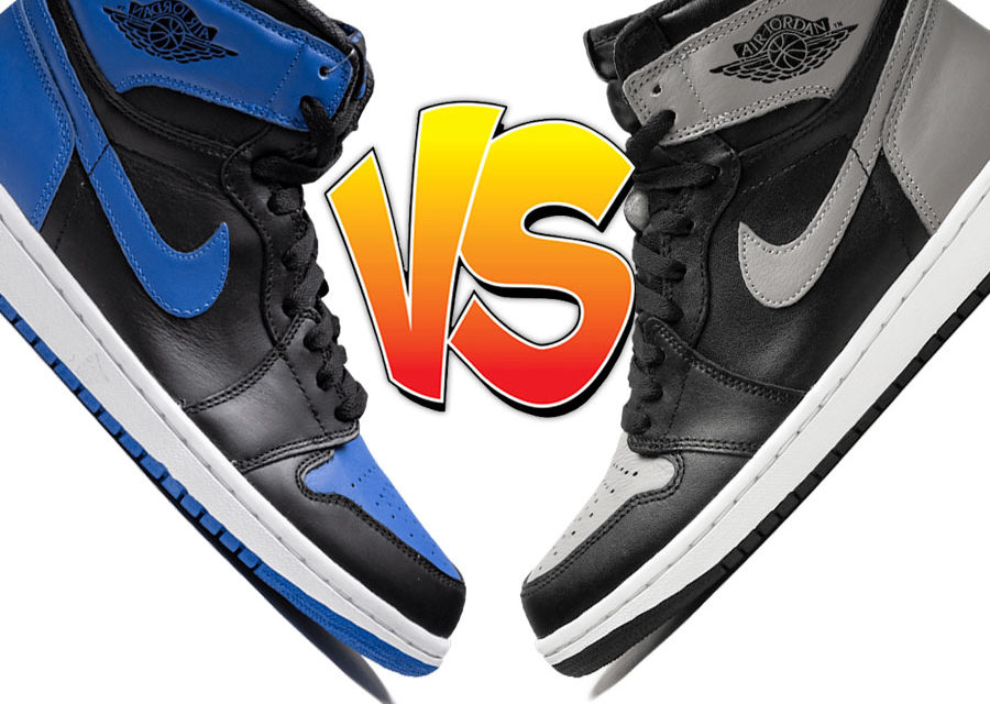 Air Jordan 1 Royal vs Air Jordan 1 Shadow Comparison