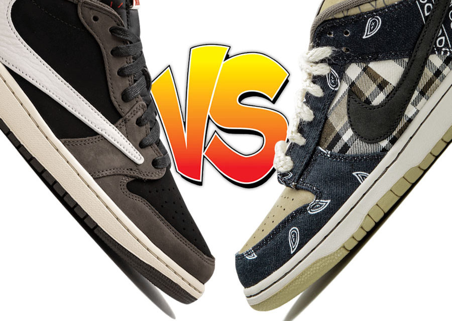 Travis Scott Air Jordan 1 Low vs Travis Scott Nike SB Dunk