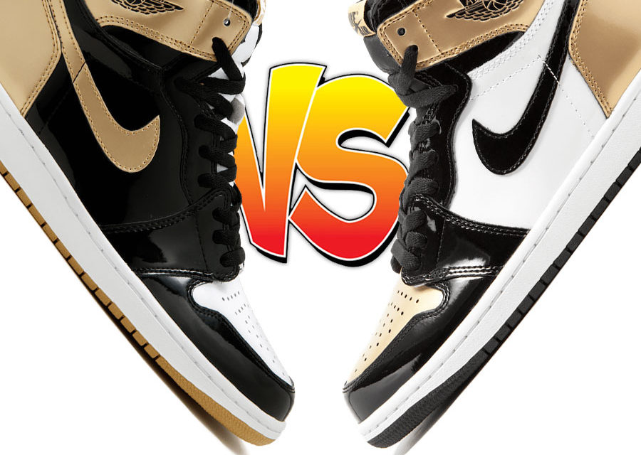 Air Jordan 1 Gold Top 3 vs Air Jordan 1 Gold Toe