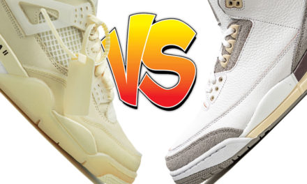 Off-White x Air Jordan 4 Sail vs A Ma Maniére x Air Jordan 3