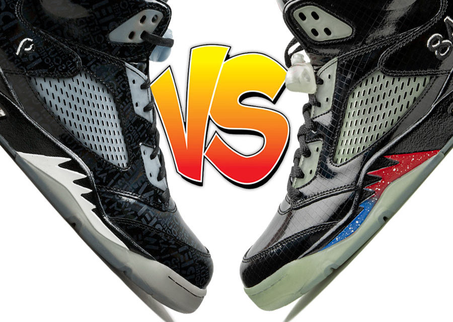 Air Jordan 5 Doernbecher vs Air Jordan 5 Transformers Black