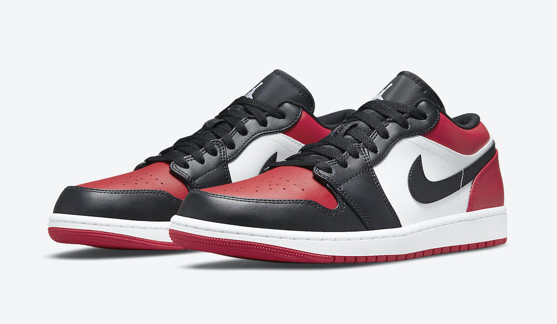 Air Jordan 1 Low Bred Toe 553558-612 Release Date