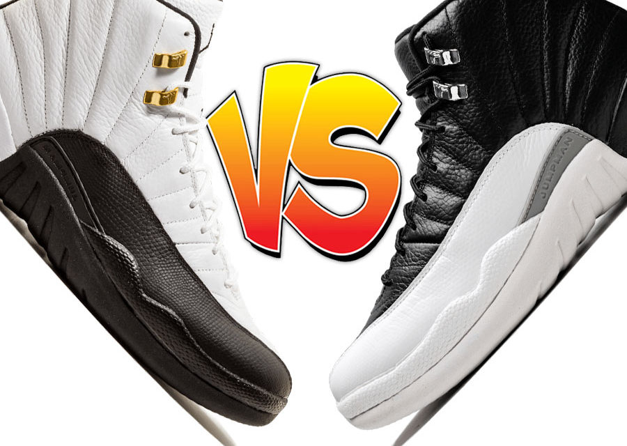 Air Jordan 12 Taxi vs Air Jordan 12 Playoffs Comparison