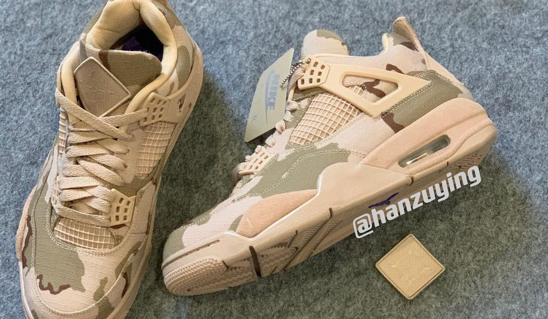 Aleali May x Air Jordan 4 Camo Veterans Day Release Date