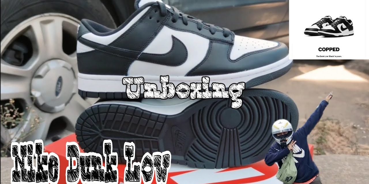 NIKE DUNK LOW PANDA BLACK WHITE |UNBOXING | COMPARISON TO