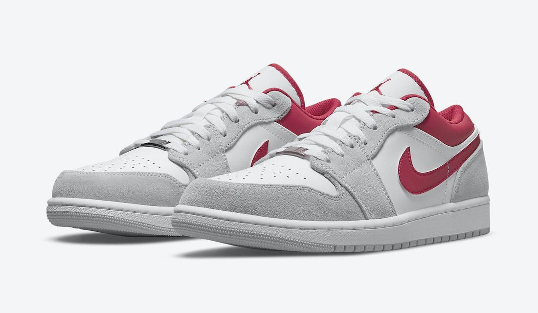 Air Jordan 1 Low White Grey Red DC6991-016 Release Date