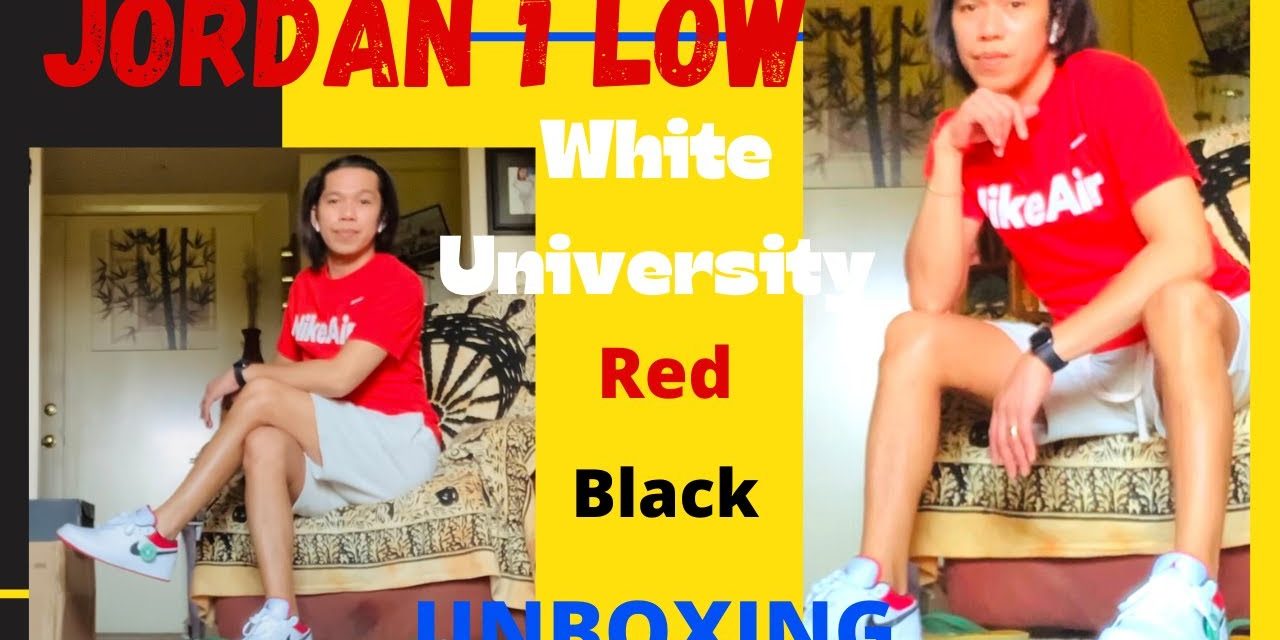 JORDAN 1 Low University Red Black // Unboxing @Nike