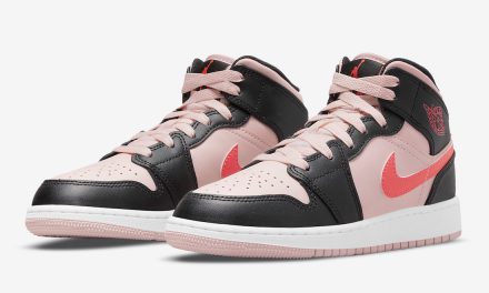 Air Jordan 1 Mid GS Pink Crimson 554725-604 Release Date