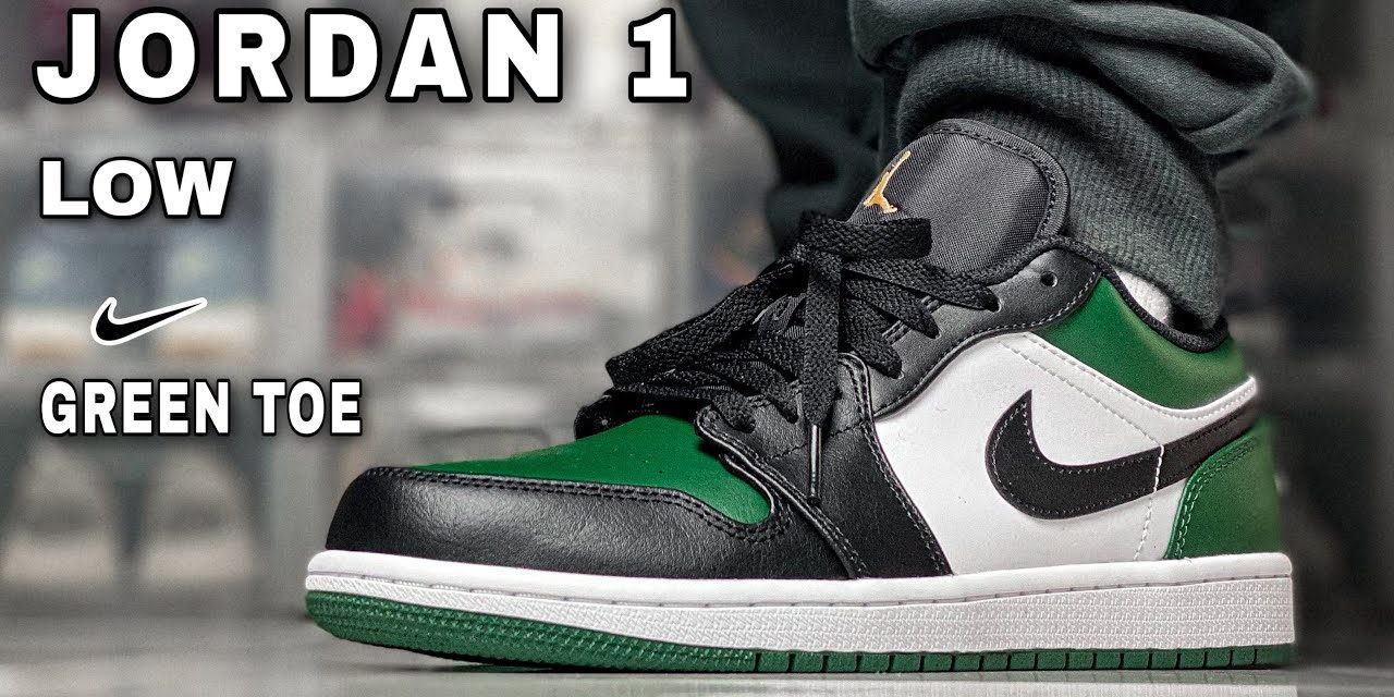 UNBOXING EP.65 NIKE AIR JORDAN 1 LOW GREEN TOE Review