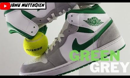 UNBOXING REVIEW JORDAN 1 MID GREEN GREY INDONESIA