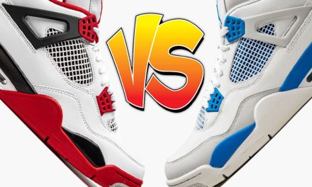 Air Jordan 4 Fire Red vs Air Jordan 4 Military Blue