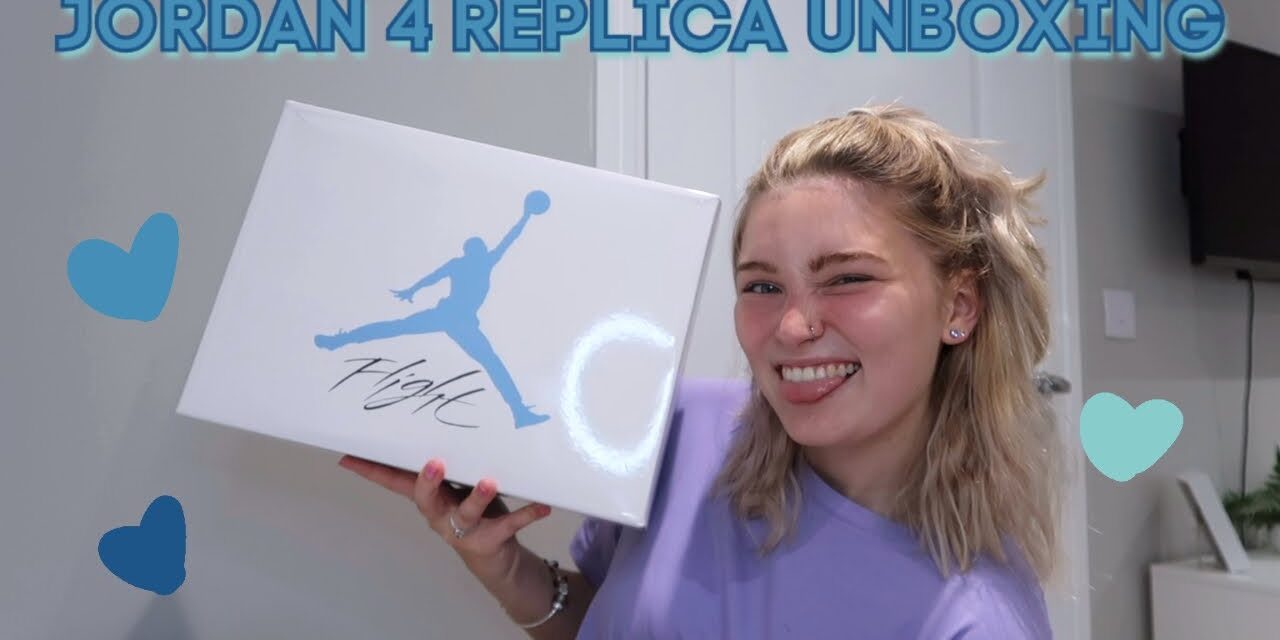 JORDAN 4 UNIVERSITY BLUE UNBOXING AND REVIEW- Robyn Emily