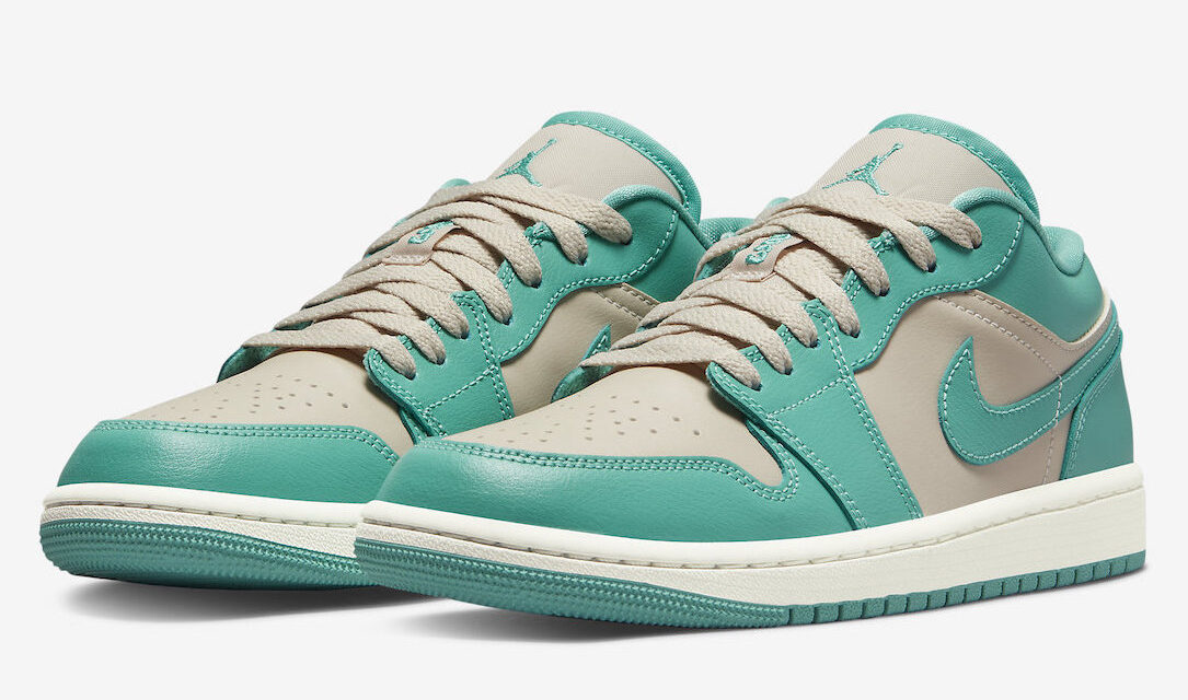 Air Jordan 1 Low Teal Green Beige DC0774-131 Release Date