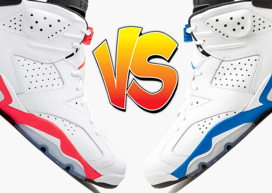 Air Jordan 6 White Infrared vs Air Jordan 6 Sport Blue