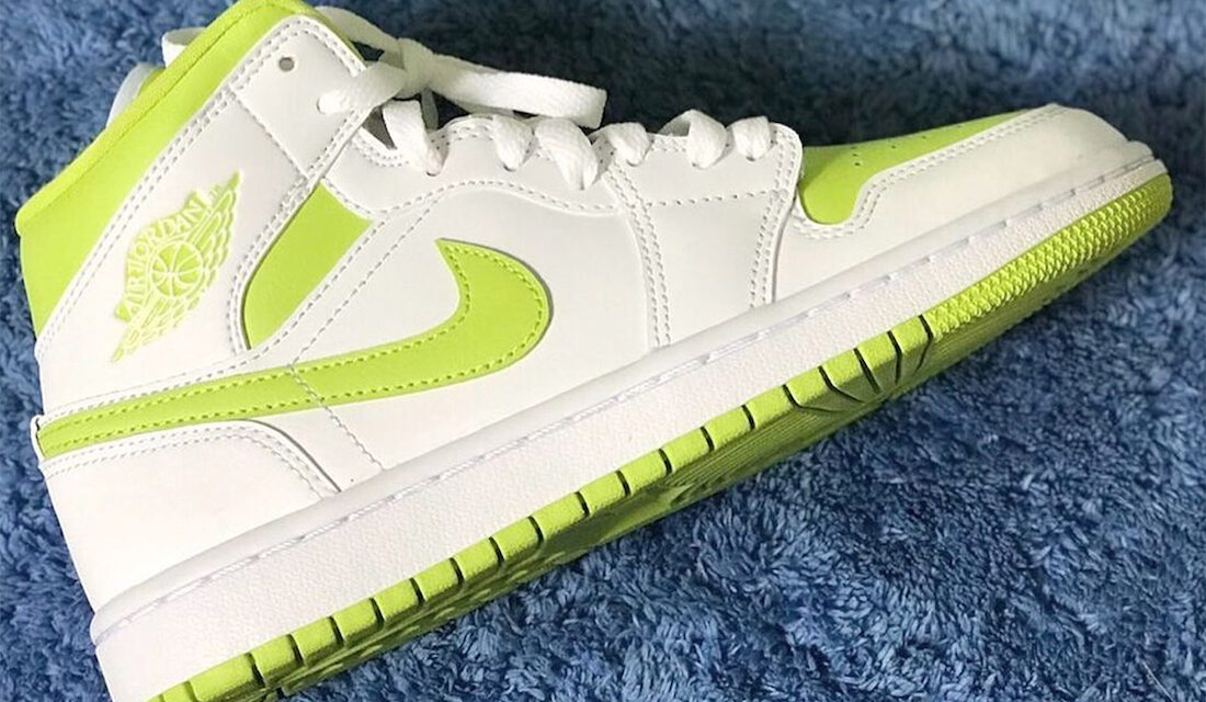 Air Jordan 1 Mid White Lime Release Date