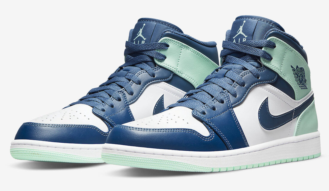 Air Jordan 1 Mid Blue Mint 554724-413 Release Date