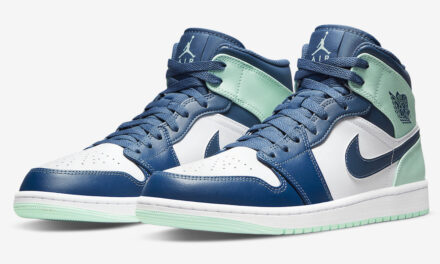 Air Jordan 1 Mid Blue Mint 554724-413 Release Date