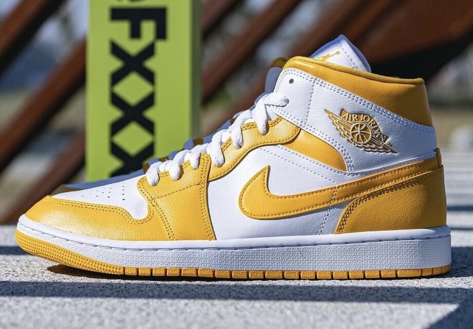 Air Jordan 1 Mid White Yellow BQ6472-117 Release Date