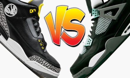 Air Jordan 3 Oregon Pit Crew vs Air Jordan 4 Oregon Ducks