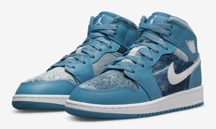 Air Jordan 1 Mid GS Washed Denim DM8951-400 Release Date