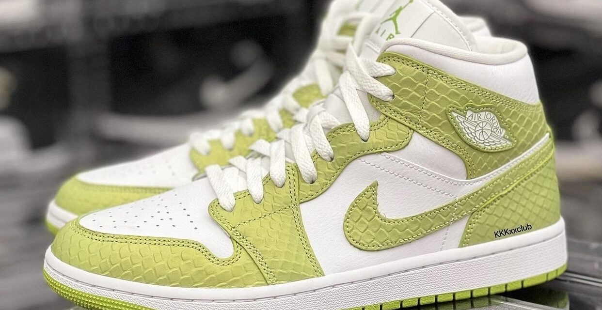 Air Jordan 1 Mid SE Green Python DV2959-113 Release Date