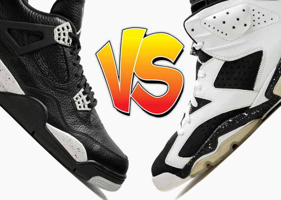 Air Jordan 4 Oreo vs Air Jordan 6 Oreo Comparison