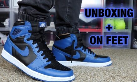 Air Jordan 1 Dark "Marina Blue" Unboxing + On Feet