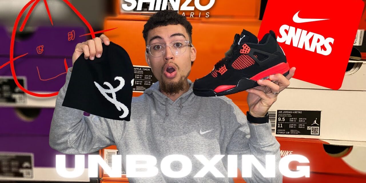 UNBOXING JORDAN 4 RED THUNDER & PPSC