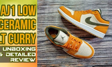 AIR JORDAN 1 LOW CERAMIC – LIGHT CURRY | UNBOXING AND