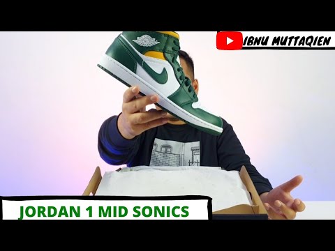 SONICS KOK WARNA NYA IJO? UNBOXING JORDAN 1 MID SONICS 2021