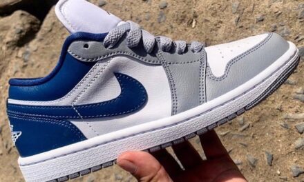 Air Jordan 1 Low White Blue Grey Release Date