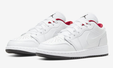 Air Jordan 1 Low White Red Black 553560-164 Release Date