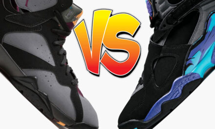 Air Jordan 7 Bordeaux vs Air Jordan 8 Aqua Comparison