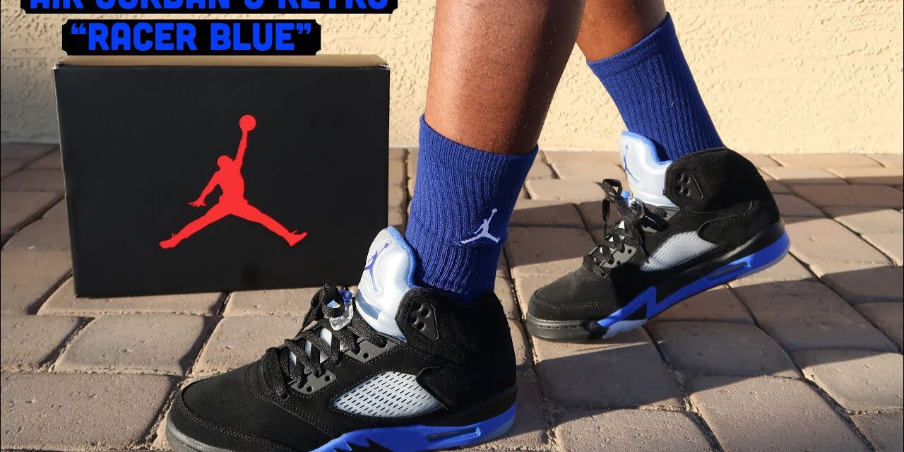 AIR JORDAN 5 RETRO "RACER BLUE" UNBOXING REVIEW