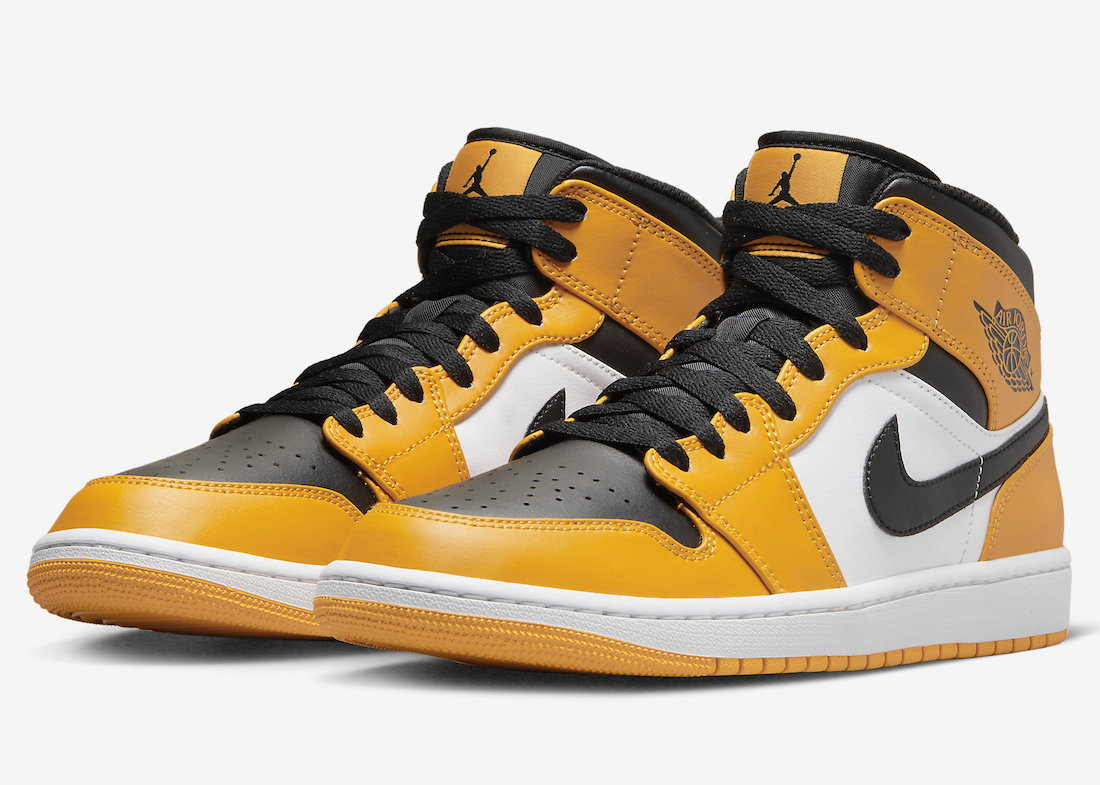 Air Jordan 1 Mid Yellow Black White 554724701 Release Date Jordans