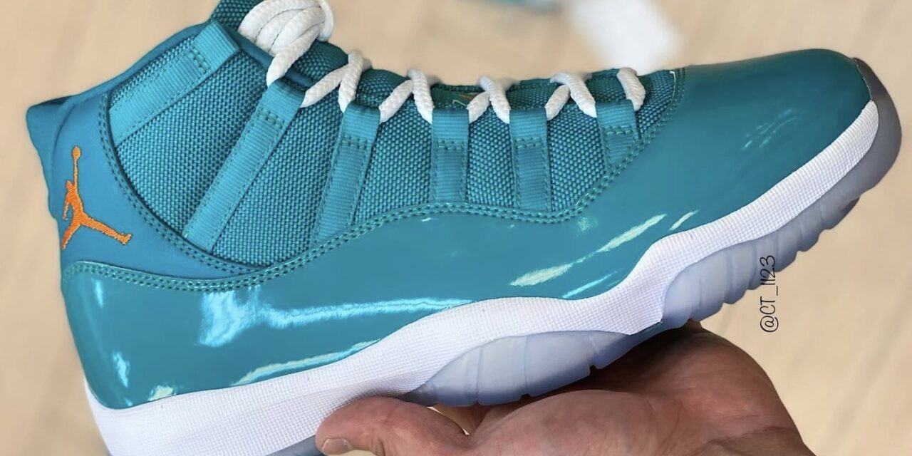 Air Jordan 11 Miami Dolphins Sample