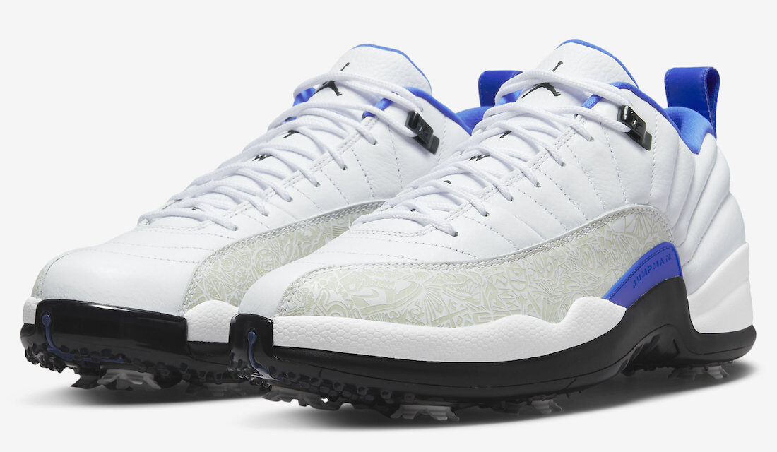 Air Jordan 12 Low Golf Laser White Game Royal DM9015-105