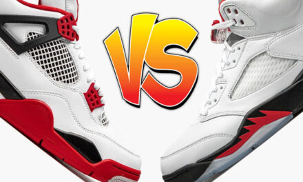 Air Jordan 4 Fire Red vs Air Jordan 5 Fire Red Comparison