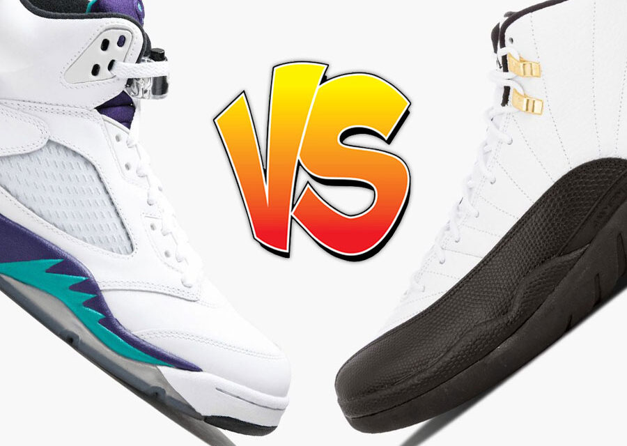 Air Jordan 5 Grape vs Air Jordan 12 Taxi Comparison