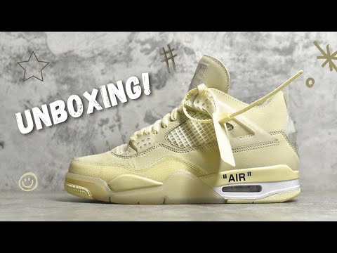 Jordan 4 Retro Off White Sail Unboxing