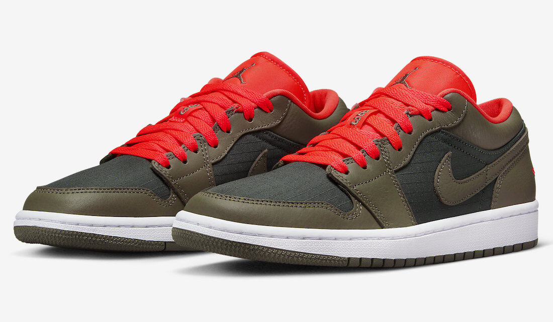 Air Jordan 1 Low Black Olive Crimson DQ6076-002 Release Date