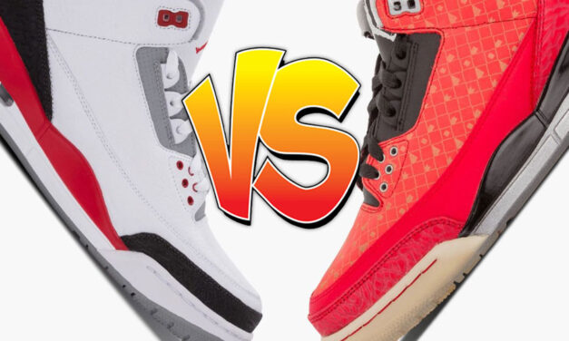 Air Jordan 3 Fire Red vs Air Jordan 3 Doernbecher Comparison