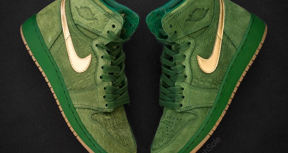 Jasmine Jordan Air Jordan 1 Green Croc Pinnacle PE